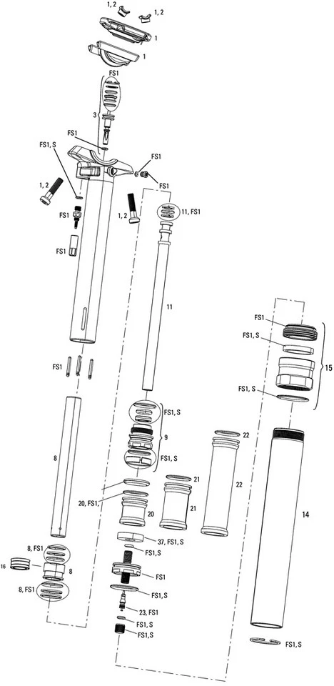 ROCKSHOX Pièces Détachées Pour Tige De Selle Reverb (A1 / 2010-2012)