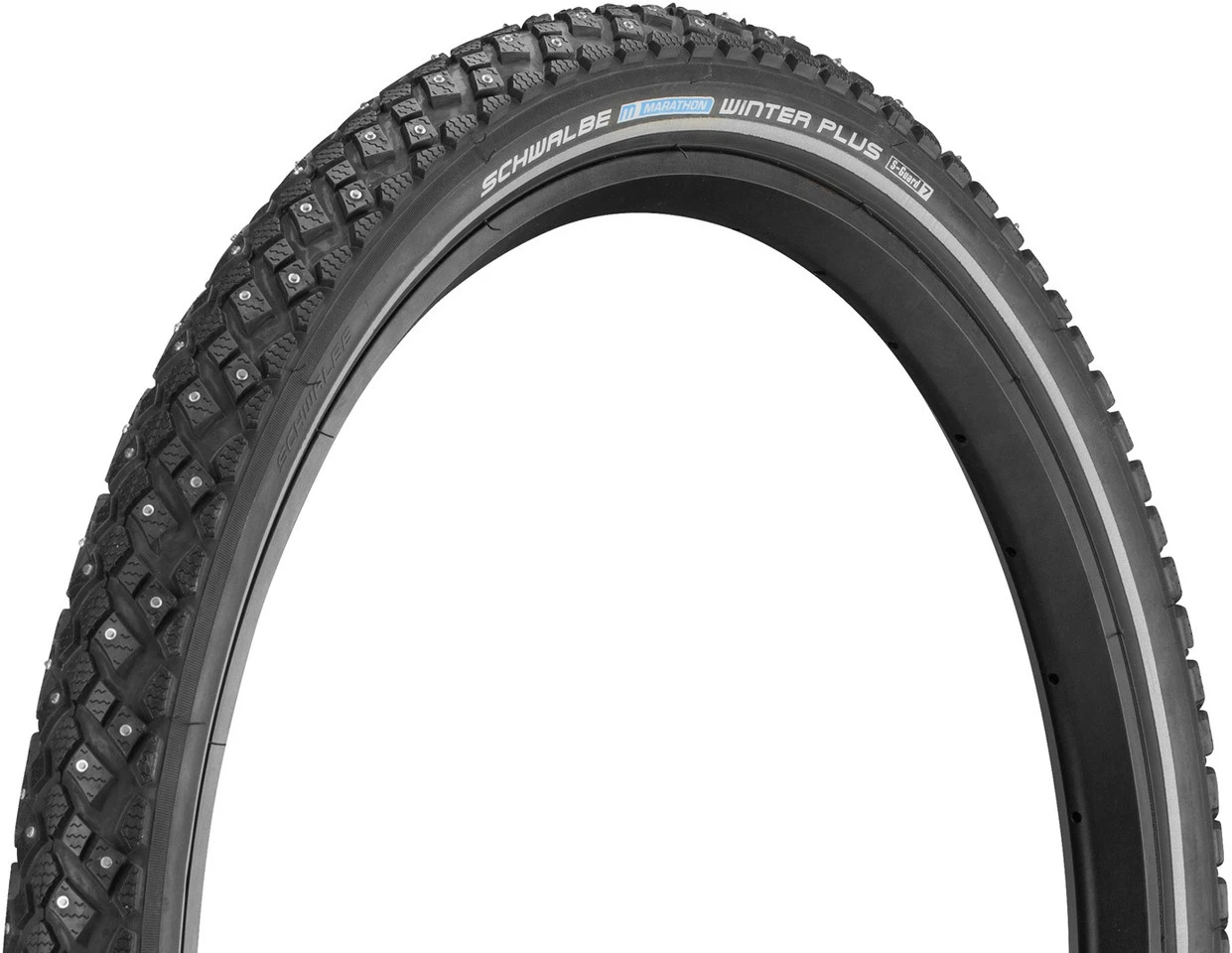 Schwalbe Set De 2 Pneus Rigides Cloutés Marathon Winter Plus 24" – Image 2