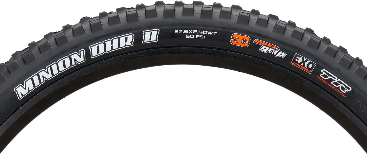 MAXXIS Pneu Souple Minion DHR II 3C MaxxGrip EXO WT TR 27,5" – Image 3