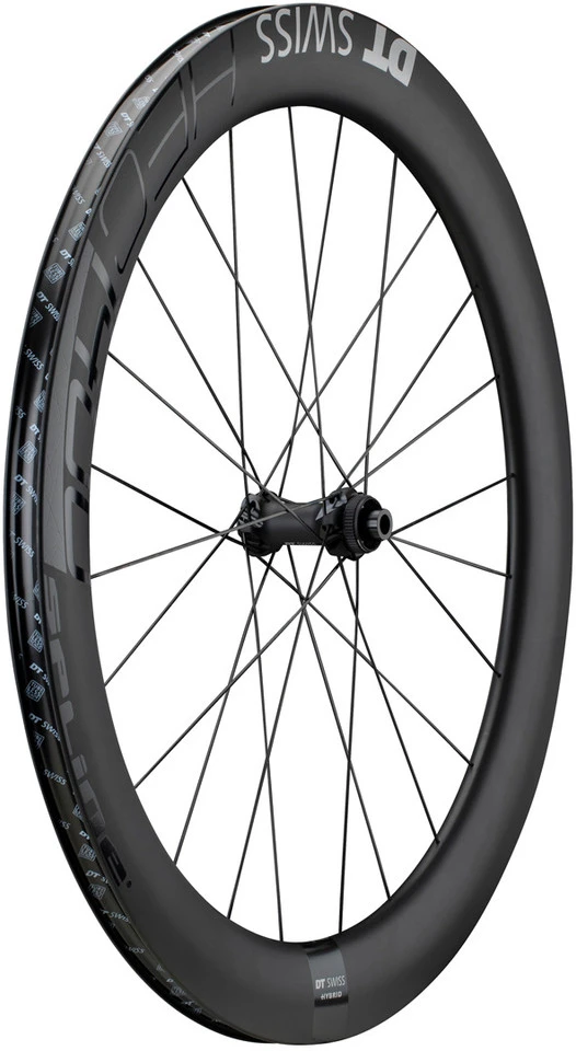 Dt-swiss Set De Roues En Carbone HEC 1400 SPLINE 62 Disc Center Lock Hybrid 28" – Image 2
