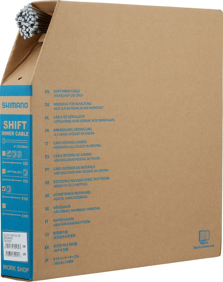 Shimano Câbles De Vitesses En Inox Modèle 2023- 100 Pièces